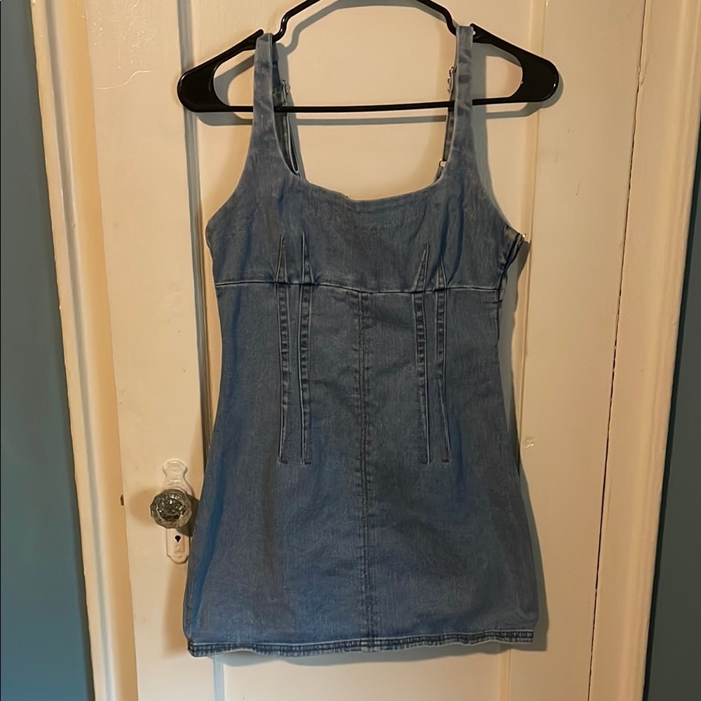 BDG Light Blue Denim Mini Dress